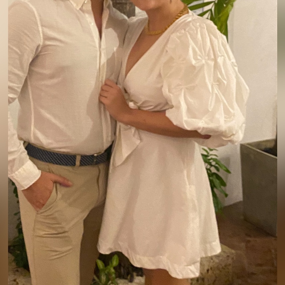 Eugenia Fernández White Mini Dress